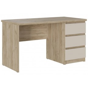 Стол письменный МК Стиль Бостон СП-001 МДФ дуб крафт золотой/белый глянец